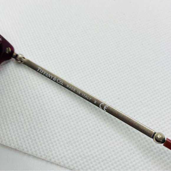 EUC Tiffany & Co TF 2191-B Pearl Plum Butterfly Shaped RX Eyeglasses - Picture 13 of 14